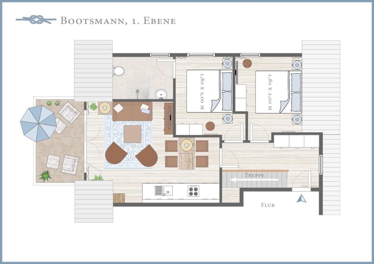 Ferienwohnung Bootsmann Langeoog Kültér fotó